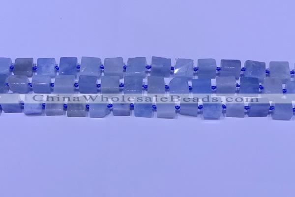 CNG7551 15.5 inches 12*14mm - 14*15mm freeform aquamarine beads