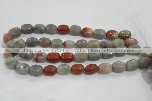 CNG773 15.5 inches 13*18mm nuggets blood stone beads wholesale