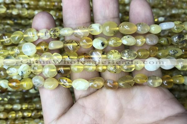 CNG8012 15.5 inches 6*8mm nuggets yellow opal beads wholesale