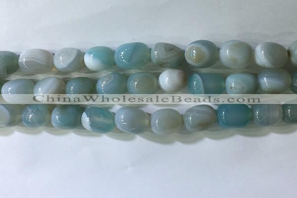 CNG8232 15.5 inches 12*16mm nuggets striped agate beads wholesale