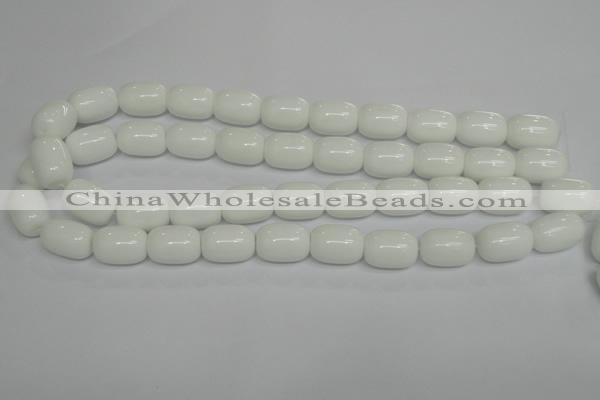 CPB14 15.5 inches 13*18mm drum white porcelain beads wholesale