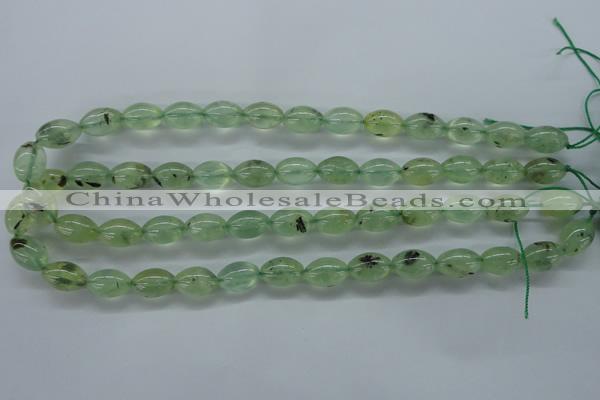 CPR208 15.5 inches 10*14mm rice natural prehnite beads wholesale