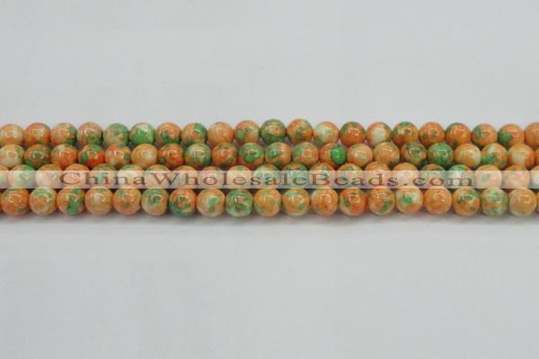 CRF310 15.5 inches 10mm round dyed rain flower stone beads wholesale