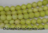 CRO02 15.5 inches 6mm round lemon jade gemstone beads wholesale