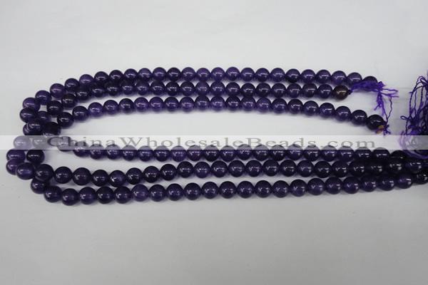 CRO148 15.5 inches 8mm round dyed amethyst beads wholesale