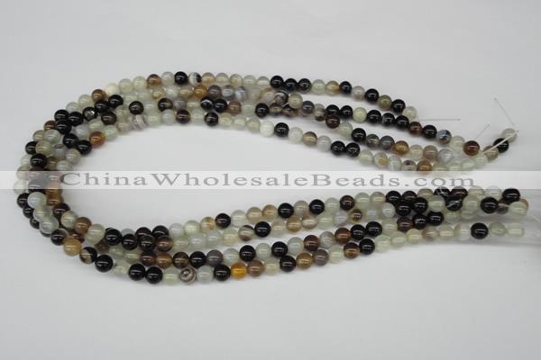 CRO23 15.5 inches 6mm round agate gemstone beads wholesale