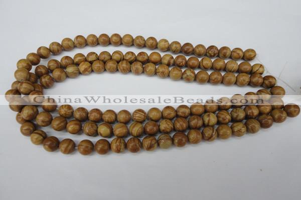 CRO249 15.5 inches 10mm round grain stone beads wholesale