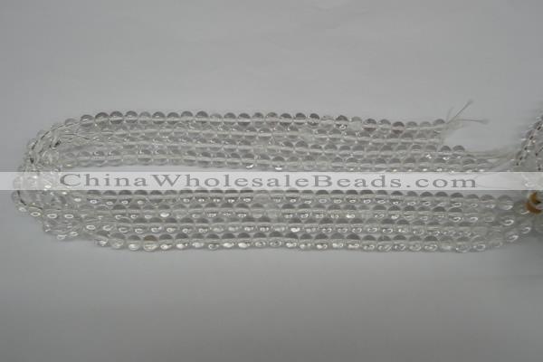 CRO35 15.5 inches 6mm round white crystal beads wholesale