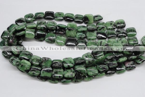 CRZ15 15.5 inches 15*15mm square ruby zoisite gemstone beads wholesale