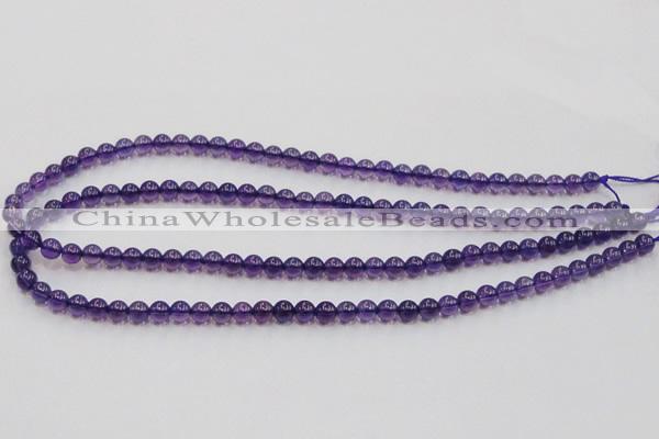 CSA03 15.5 inches 6mm round synthetic amethyst beads wholesale