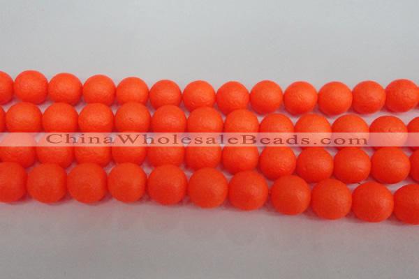 CSB1342 15.5 inches 8mm matte round shell pearl beads wholesale