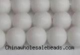 CSB1354 15.5 inches 12mm matte round shell pearl beads wholesale