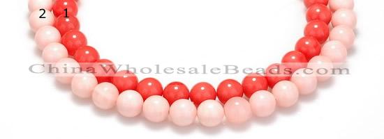 CSB14 16 inches 12mm round shell pearl beads Wholesale