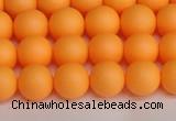 CSB1421 15.5 inches 6mm matte round shell pearl beads wholesale