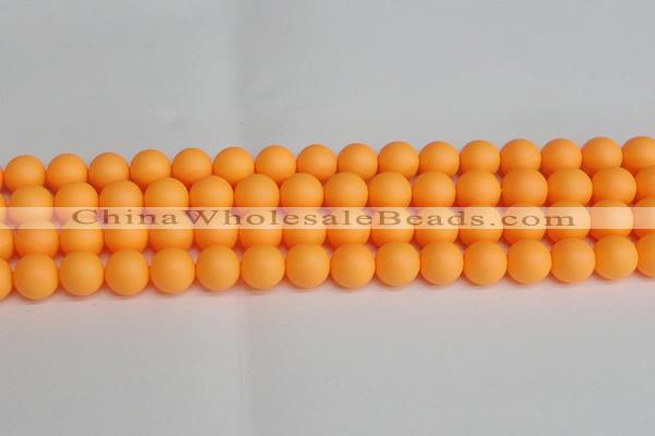 CSB1424 15.5 inches 12mm matte round shell pearl beads wholesale