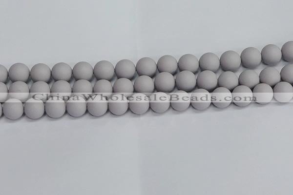 CSB1683 15.5 inches 10mm round matte shell pearl beads wholesale