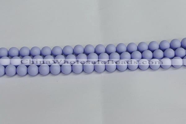 CSB1702 15.5 inches 8mm round matte shell pearl beads wholesale