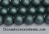 CSB1722 15.5 inches 8mm round matte shell pearl beads wholesale