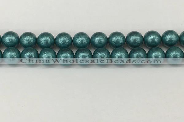 CSB2336 15.5 inches 16mm round wrinkled shell pearl beads wholesale