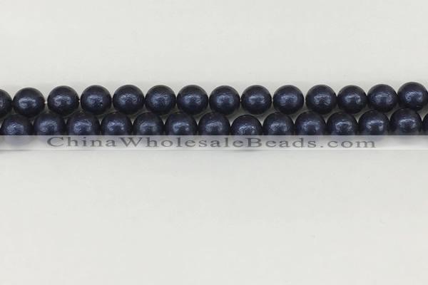 CSB2341 15.5 inches 6mm round wrinkled shell pearl beads wholesale