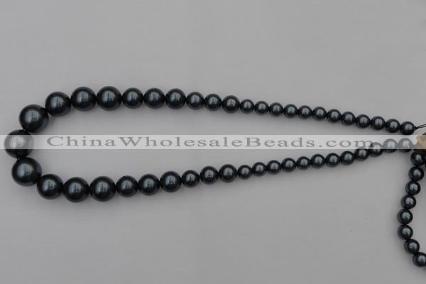 CSB405 15.5 inches 8mm - 16mm round shell pearl beads