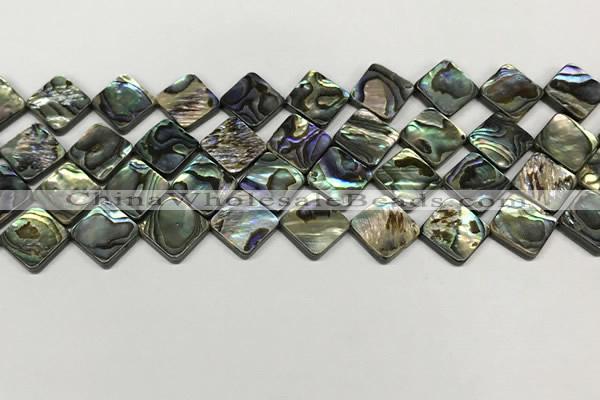 CSB4119 15.5 inches 10*10mm diamond abalone shell beads wholesale