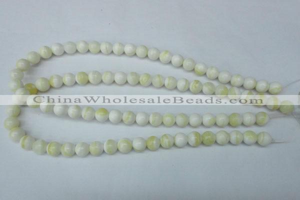 CSB953 15.5 inches 10mm round shell pearl beads wholesale