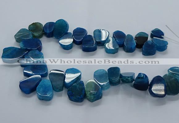 CTD2604 Top drilled 13*18mm - 23*33mm freeform agate beads