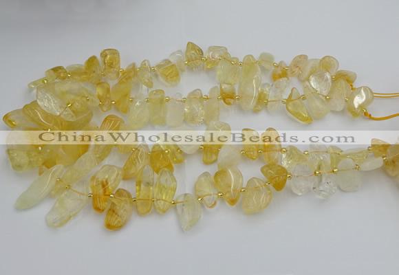 CTD452 15.5 inches 10*14mm - 15*30mm freeform citrine beads