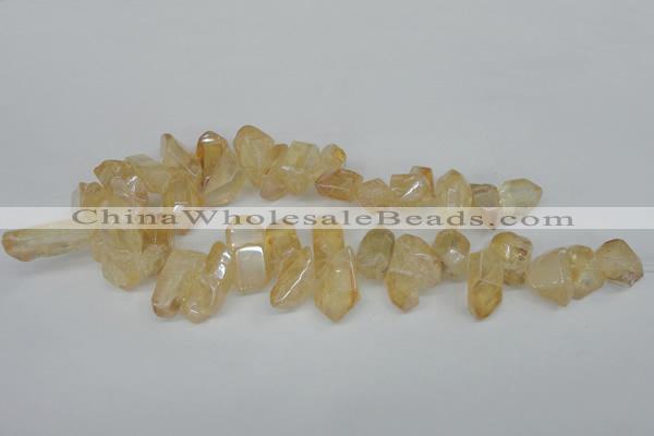 CTD541 Top drilled 12*20mm - 14*35mm nuggets plated quartz beads