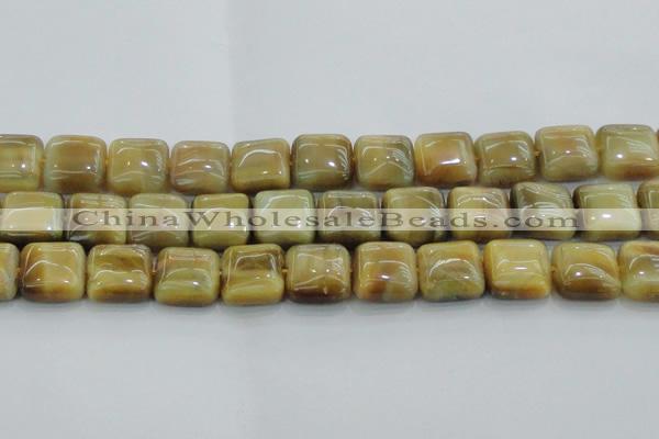 CTE1530 15.5 inches 18*18mm square golden tiger eye beads wholesale