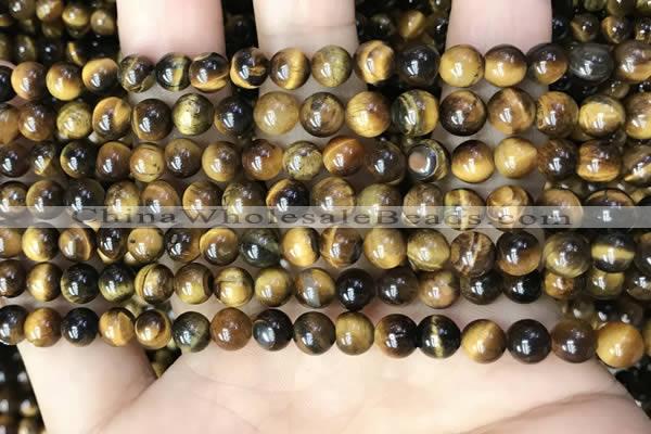 CTE2147 15.5 inches 6mm round yellow tiger eye beads wholesale