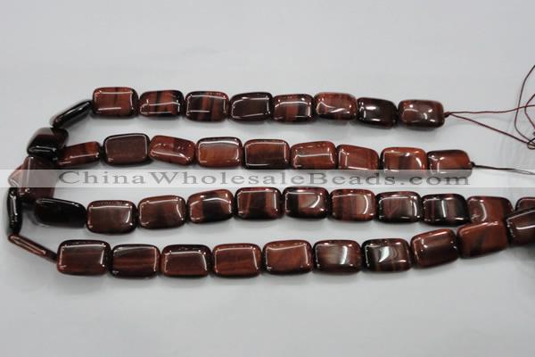 CTE55 15.5 inches 12*16mm rectangle red tiger eye gemstone beads