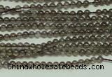 CTG120 15.5 inches 2mm round tiny smoky quartz beads wholesale