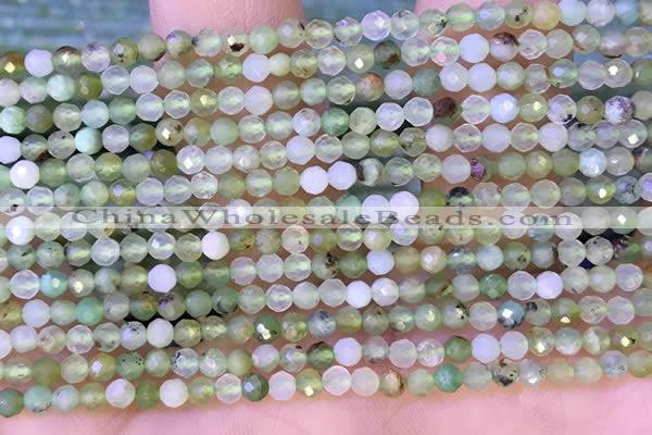 CTG1312 15.5 inches 3mm faceted round Australia chrysoprase beads