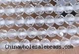 CTG1400 15.5 inches 2mm faceted round white crystal beads wholesale