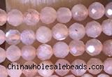 CTG1453 15.5 inches 2mm faceted round moonstone beads wholesale