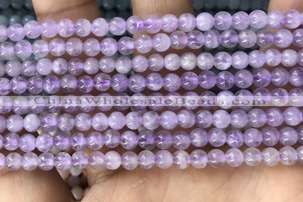 CTG1585 15.5 inches 4mm round lavender amethyst beads wholesale