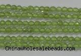 CTG206 15.5 inches 3mm faceted round tiny prehnite gemstone beads