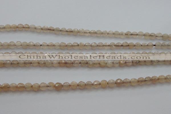 CTG218 15.5 inches 3mm faceted round tiny moonstone beads