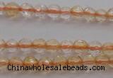 CTG221 15.5 inches 3mm faceted round tiny citrine beads