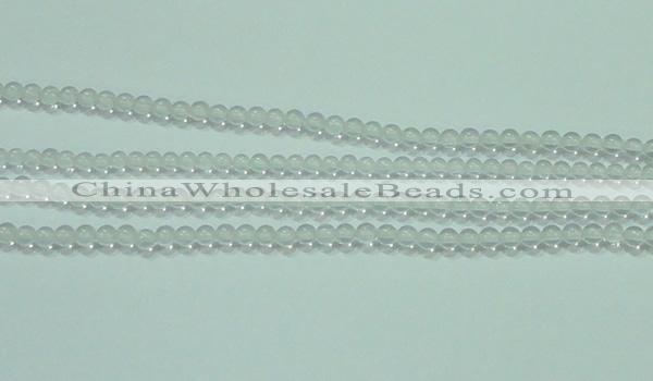 CTG44 15.5 inches 2mm round tiny white crystal beads wholesale