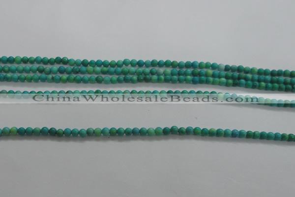 CTG440 15.5 inches 2mm round tiny natural turquoise beads wholesale