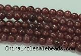 CTG53 15.5 inches 2mm round grade AA tiny garnet beads wholesale