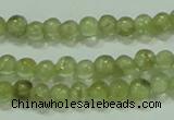 CTG55 15.5 inches 2mm round tiny olivine gemstone beads wholesale