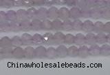 CTG622 15.5 inches 3mm faceted round lavender amethyst beads