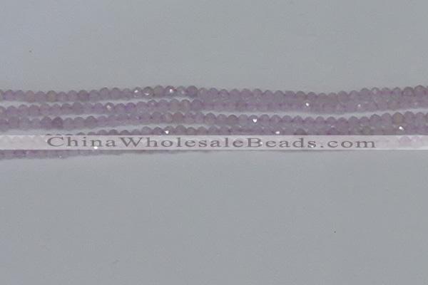 CTG622 15.5 inches 3mm faceted round lavender amethyst beads