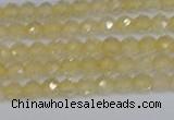 CTG624 15.5 inches 3mm faceted round citrine gemstone beads