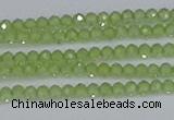 CTG629 15.5 inches 2mm faceted round peridot gemstone beads