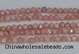 CTG653 15.5 inches 2mm faceted round Argentina rhodochrosite beads